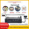 Marcador de Página Metálico Vazado Impressora de Posicionamento Visual Moeda de Ouro e Prata Ímã de Geladeira Broche Bijuteria Máquina de Impressão Digital UV