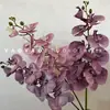 Decoración de Mesa Escandinava de Falenopsis de 9 Cabezas Impresa en 3D Película Floral de Boda Flor Artificial de Falenopsis Accesorios para Fotografía