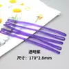 Etiqueta de equipaje colorida semi-transparente con cordón, cuerda transparente de PVC, etiqueta de información para maleta de viaje, correa, cordón para pase de abordar