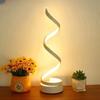 2025 comércio eletrônico transfronteiriço para lâmpada de mesa espiral moderna, lâmpada de mesa LED ajustável simples, fonte de alimentação USB