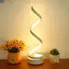 Lámpara de Mesa Decorativa Creativa en Espiral Transfronteriza Atmósfera Moderna LED Restaurante Bar Romántica Mesita de Noche Luz Nocturna Regalo