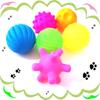 Brinquedo vocal para animais de estimação, família, adereços engraçados de descompressão, amassar, bola vocal, atrair atenção e limpeza molar