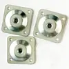 Conector plano de cuatro lados con conector cuadrado de hierro engrosado para pata de sofá, banco, mesa y silla, conector de pata de madera, fijación