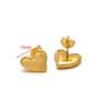 Brincos de coração dourado em relevo de aço inoxidável transfronteiriço novos, explosão, 18k, moda, amor, pérola, brincos, faça você mesmo, atacado
