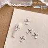 Nueva Joyería para Uñas Cruzadas Estilo Popular de Celebridad de Internet Joyería de Aleación DIY Diamante Rosa Joyería para Uñas Estilo Retro