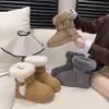 Botas de Nieve de Cuero con Suela Gruesa Antideslizantes Forradas de Piel para Mujer con Felpa Extra Cálida de Invierno Nuevos Zapatos de Algodón Botines