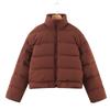 2023 Outono Novos Produtos Europeu e Americano Transfronteiriço Casual Feminino Gola Alta Pão Outerwear Corta-Vento Algodão Outerwear W104 6871
