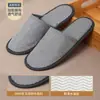 Pantuflas Desechables de Lino Encriptado para Hoteles, Engrosadas y Antideslizantes, Empacadas Individualmente, Adecuadas para Salones de Belleza y Uso Doméstico para Entretener a los Huéspedes