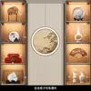 Nueva Estética de la Dinastía Song China Significado Zen Decoraciones Suaves Sala de Estar Estantería Casa de Té Vitrina Gabinete de Izakaya Adornos Pájaros en Ramas