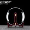 Caixa transparente para bolo de chá Pu-erh, um estojo versátil e de alta qualidade para armazenamento e exibição, à prova de poeira e umidade, com uma bandeja de chá e suporte para bolo de chá de madeira maciça