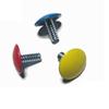 Parafusos de dente invertidos Cabeça de tinta Parafusos para móveis Parafusos de brinquedo Várias cores Cabeça de tinta