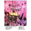 Decoración de Fiesta de Cumpleaños para Novio y Novia Globo de Película de Aluminio Pared de Fondo Set de Decoración con Globos Venta al por Mayor