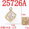 Moda Geométrica Gota de Agua Redonda Circonita Colgante Pendientes Hechos a Mano Collar Corazón Estrella de Cinco Puntas Accesorios para Joyería DIY