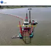 Draga de succión de casco y embarcación de succión de arena, caudal de agua 4000 metros cúbicos, embarcación de succión de arena y dragado con cabezal de corte, profundidad de dragado 20 m, embarcación de dragado