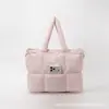 Bolsa de Ombro Feminina Nova Tendência Transfronteiriça, Bolsa Jaqueta de Algodão, Grande Capacidade, Bolsa de Mão Fashion, Bolsa Tote Transversal, Leve