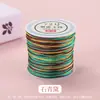 Cuerda Tejida a Mano No. Hilo de Jade 72 Hilos Segmentado Teñido Gradiente Colorido Cuerda de Cinco Colores Hilo para Pulsera DIY Nudo Chino Cuerda Venta al por Mayor