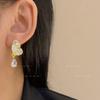 Pendientes de mariposa de cristal degradado con diseño de nicho, ligeros, de lujo, de alta belleza, con colgante de gota de agua, pendientes de celebridades de Internet para mujer.