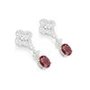 Pendientes de plata 925 con aguja antisensible, modernos y combinables con cuatro borlas de flores, de alta calidad, estilo TikTok, para mujer.