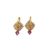 Nuevos Pendientes de Esmalte Morado Medieval Estilo Chino para Mujer Nicho Únicos Gama Alta Nueva Moda 2025 Pendientes de Lujo Accesible