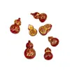 Colgante de Calabaza de Arena de Cristal de Marca Famosa, Colgante Pequeño de Calabaza con Carácter de Buda de Cinabrio, Venta Directa del Fabricante