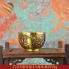 Copo Panchu Espesso Embossado Todo em Latão Hongda Mesa de Chá Xícara de Chá Kung Fu Taça de Vinho Pequena