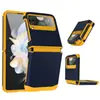 Comercio Exterior Adecuado para Samsung Zflip6 Armadura Militar Anticaídas Coreana Zflip4/5/6 Funda para Teléfono con Pantalla Plegable y Bisagra