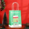 Bolsa de Regalo para el Día del Niño Bolsa de Papel Kraft de Dibujos Animados Bolsa para Llevar Bolsa de Embalaje para Regalo de Fiesta Bolso de Mano