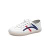 Zhr Moda Bloques de Color Zapatos Blancos 2025 Verano Nuevo Fiesta de Estudiantes Versátiles Zapatos Blancos Quanzhou Zapatos Casuales