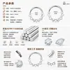 Anillo nasal cerrado sin costuras de aleación de titanio G23 con incrustaciones de circonita Zhenping, aro para tabique nasal y hueso de la oreja, joyería nasal finamente tallada F136