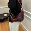 Bolso Retro de Croissant de Nicho con Textura de Alta Gama, Nuevo Modelo 2025 Bolso de Empanada para Mujer, Bolso de Hombro y Cruzado de Gran Capacidad para Debajo del Brazo
