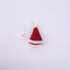 Decoración de Sombrero de Fieltro Navideño Muñeco de Fieltro de Lana Sombrero de Santa Claus Caja de Ramo DIY Material de Accesorios