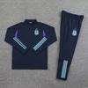 972 Argentina Sudadera de Entrenamiento de Fútbol de Manga Larga con Media Cremallera Plato Ligero Traje de Apariencia para Adulto L-4XL