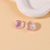 Pendientes de resina con parche redondo y purpurina, con diseño de estrella brillante, viento, río y ondas, accesorios para el cabello para mujer, accesorios de bricolaje al por mayor