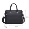 Bolso de Mano Nuevo de Cuero Genuino Maletín de Negocios para Hombre Doble Tirador Bolso para Hombre Horizontal de Gran Capacidad Bolso de Hombro para Computadora para Hombre