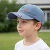 Boné de Baseball Infantil Bordado com Alienígena de Desenho Animado e Nave Espacial, de Fronteira Amazon, para Meninos e Meninas