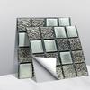 MSC077-092 calcomanías de azulejos de cristal de mosaico 3D transfronterizas azulejos de vidrio DIY impermeables autoadhesivas para pared