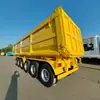 Semirremolque volquete trasero autodescargable de 9m, 80 toneladas, 3/6 ejes, para transporte de arena y grava