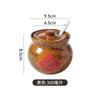 Pote de Cerâmica Vintage para Temperos Caixa de Temperos Doméstica Pote de Sal de Cozinha com Tampa Pote de Óleo Fuzi e Pimenta Frasco Pequeno de Temperos Miniatura