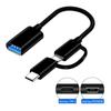 USB para Type-C adaptador de telefone móvel Android otg dois-em-um cabo adaptador USB3.0 para Android Type-C