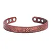 Temu Pulseira Magnética Retro Hot Cross-border Padrão Árvore da Vida Arranjo Pulseira Magnética de Bronze para Homens e Mulheres