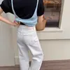 ¡Elasticidad en cuatro direcciones! Pantalones Rectos Adelgazantes de Cintura Alta para Primavera con Bolsillos Traseros Bordados, Pantalones de Pierna Ancha Estrecha, Nuevo Estilo Versátil 2026