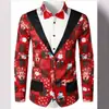Otoño 2026 Nuevo Estación Independiente de Amazon Camisa de Manga Larga de Moda Camisa Navideña Impresa en 3D Ropa para Hombre