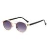 Gafas de Sol Ovaladas de Celebridad de Internet de Personalidad Europea y Americana 2025 Combinación Perfecta Comercio Exterior Explosiones Sencillas Doble Puente Ovaladas Marco Pequeño Gafas de Sol JK