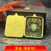 Thangka de Tara Verde del Tíbet Color Dorado Pintado a Mano Pintura Portátil Collar de Amor y Carrera Colgante de Serpiente para Paz y Protección Anual