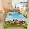 Patrulla Canina Set de Cuatro Piezas de Terciopelo de Cristal Dibujos Animados Estudiante Niño Dormitorio Habitación Tres Piezas Funda de Edredón Gruesa de Invierno