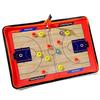 Quadro tático de basquete de futebol Quadro de treinador colorido Quadro de ensino Quadro de exercícios táticos Tabuleiro tático de meia quadra Magnético
