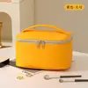 Nova bolsa de cosméticos de PU, bolsa de lavagem portátil de grande capacidade, bolsa de cosméticos portátil de alta qualidade, divisória para armazenamento de cosméticos