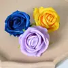 Simulación Flores de Rosa Pequeñas de Franela Cabezas de Flor Boda Ceremonia Boda Coche Escena Decoración de Hotel Pared de Flores Arco Flores de Seda Venta al por Mayor