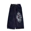 Comércio Exterior Transfronteiriço Jeans de Rua Estilo Americano, Unissex, Design Único, Várias Estampas de Grafite, Calça Longa Reta