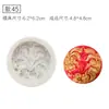 Molde de Silicone Estilo Chinês Dragão e Fênix Peônia Carpa Andorinha Decoração de Bolo de Casamento Chinês Dobra de Chocolate